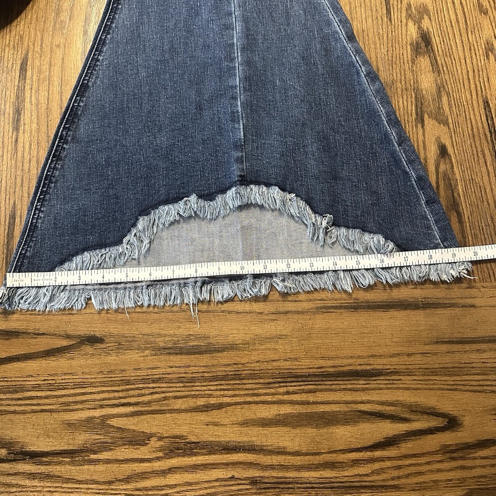 Grace in LA Blue‎ Womens High Waist Super Flare Leg Blue Denim Jeans 29 X 31.5" - Picture 16 of 16